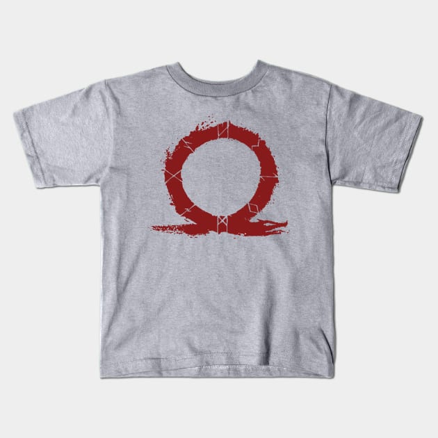 God of War - Vector Logo Kids T-Shirt by FireDragon04